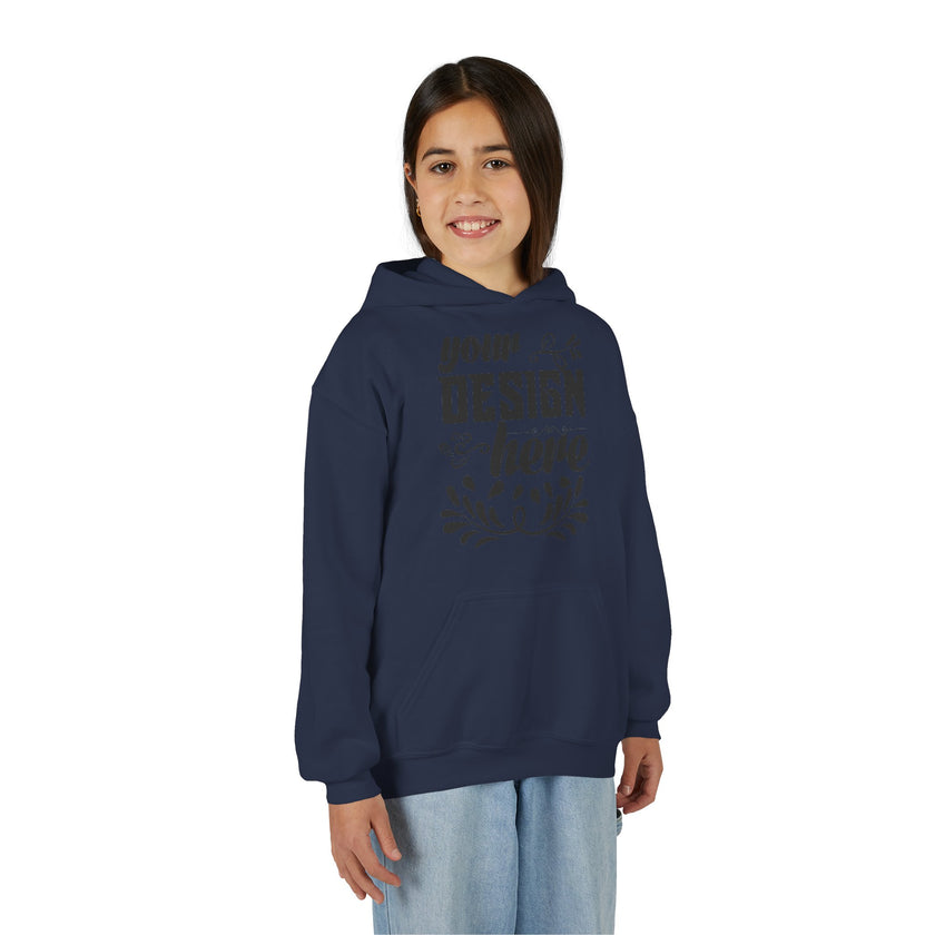 Customizable Gildan 18500B Youth Heavy Blend Hooded Sweatshirt
