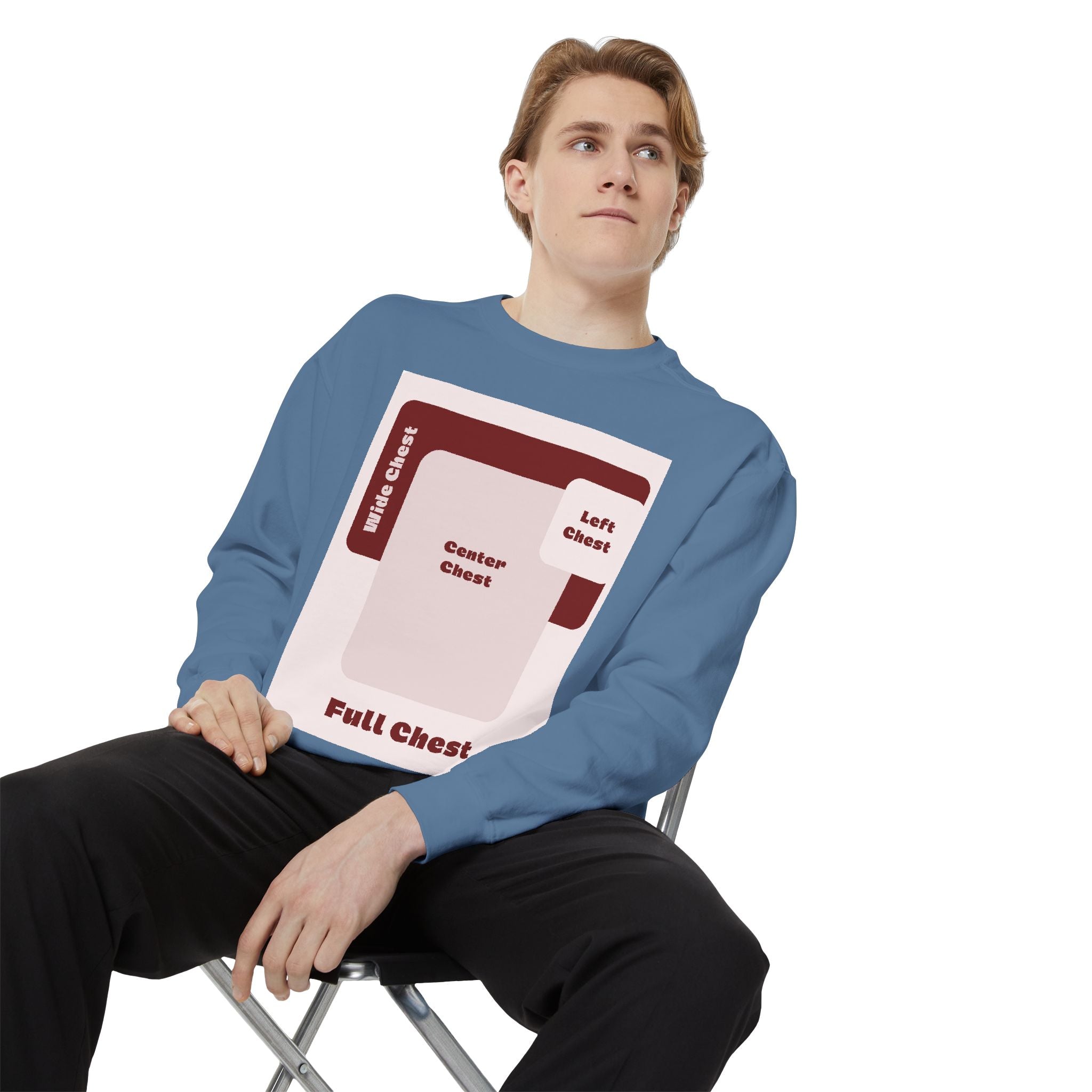 Customizable Comfort Colors 1566 Unisex Garment Dyed Sweatshirt DTG Custom Design