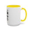 Customizable Accent Coffee Mug 11oz and 15oz Colored Interior Handle
