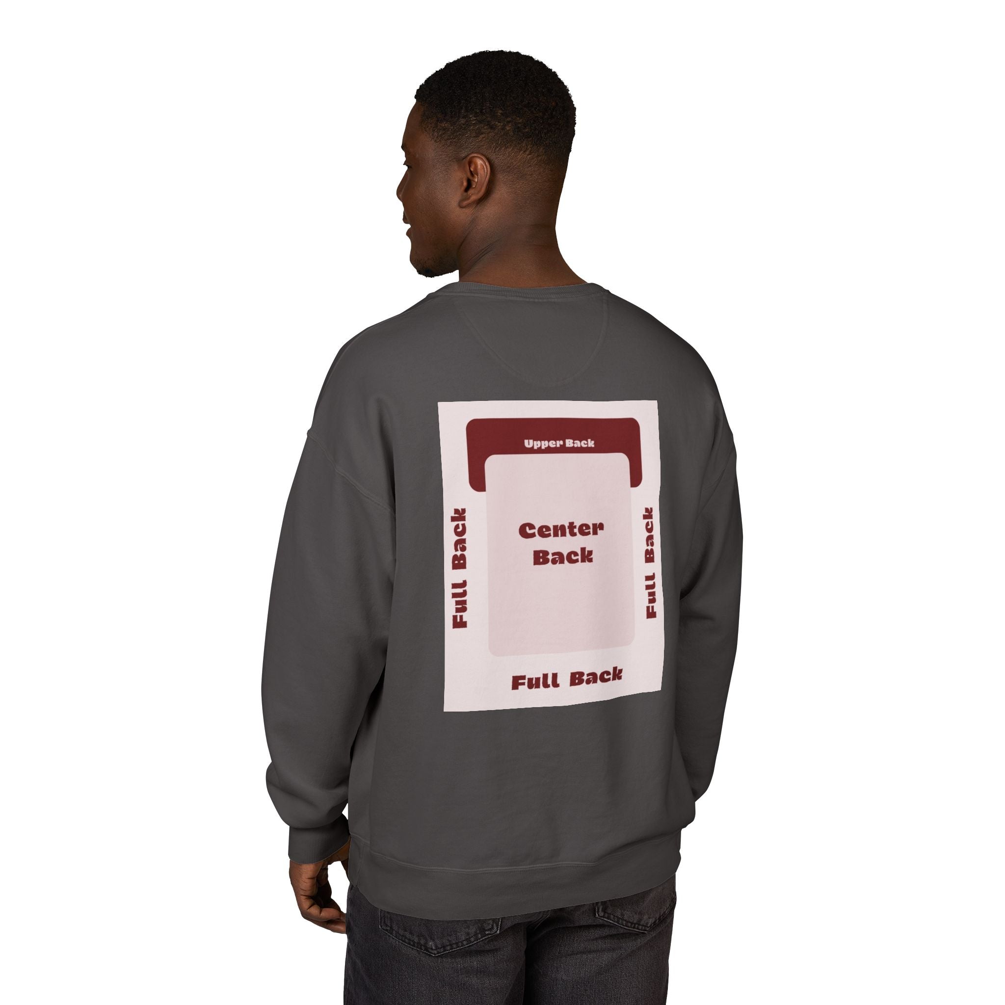 Customizable Hanes GDH400 Unisex Garment Dyed Crewneck Sweatshirt