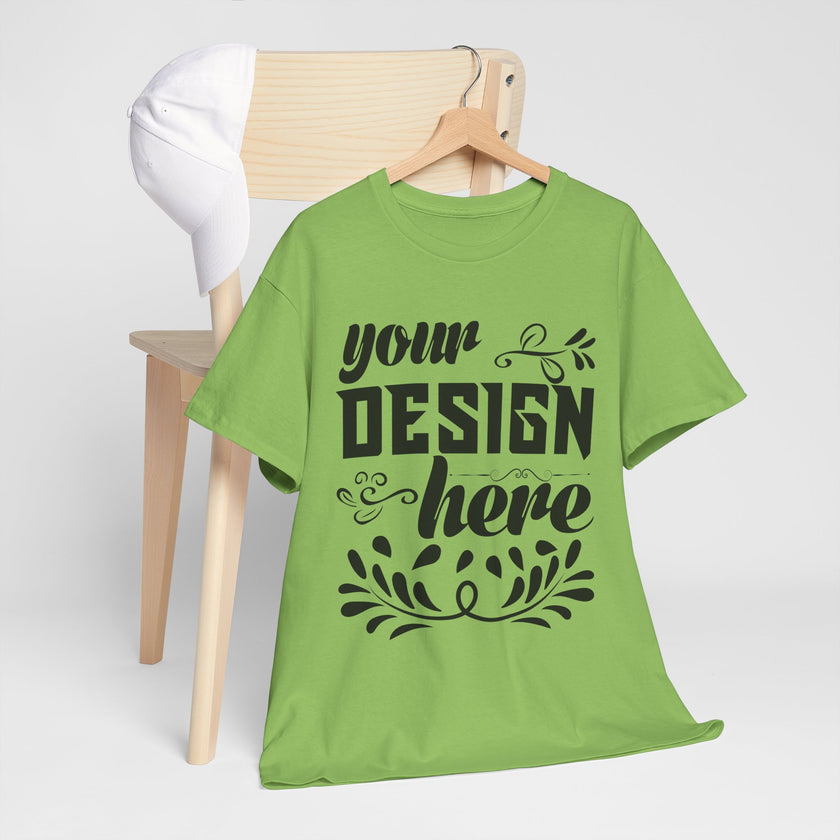 Customizable Gildan 5000 Unisex Heavy Cotton T-Shirt Classic Fit