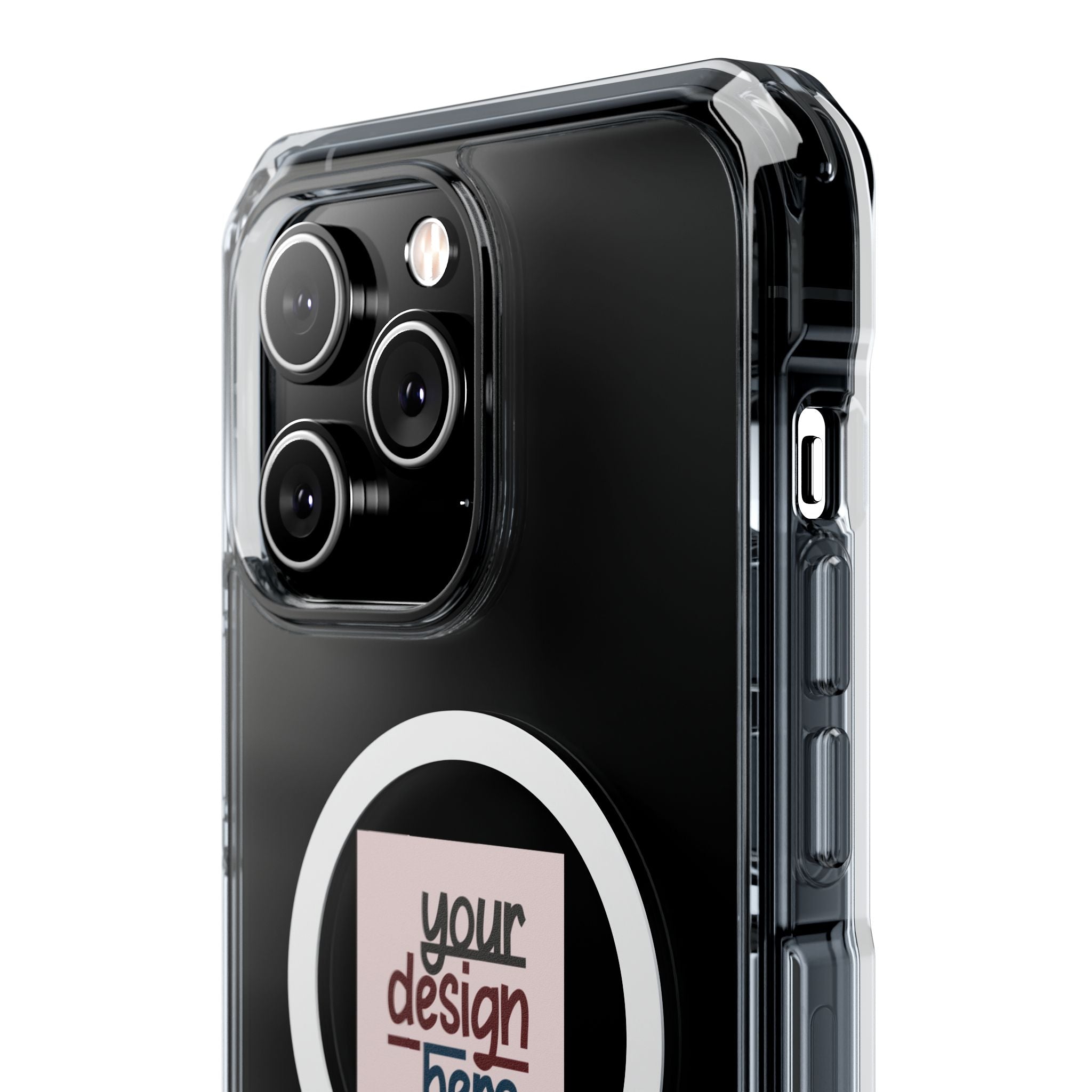 Customizable Magnetic Clear Impact Case With Air Cushioned Bumper Corners