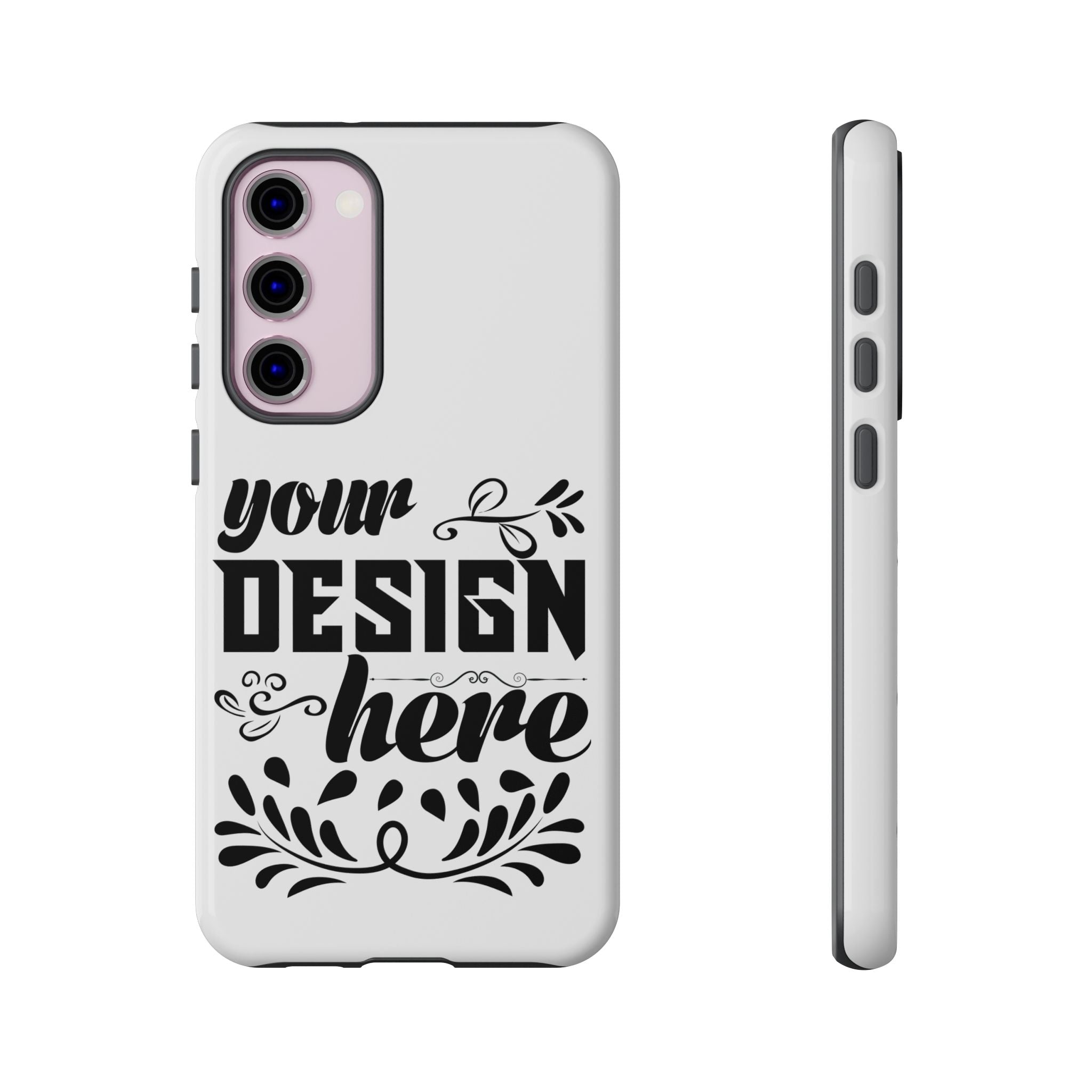 Customizable Tough Dual Layer Phone Case Polycarbonate TPU Liner Protective
