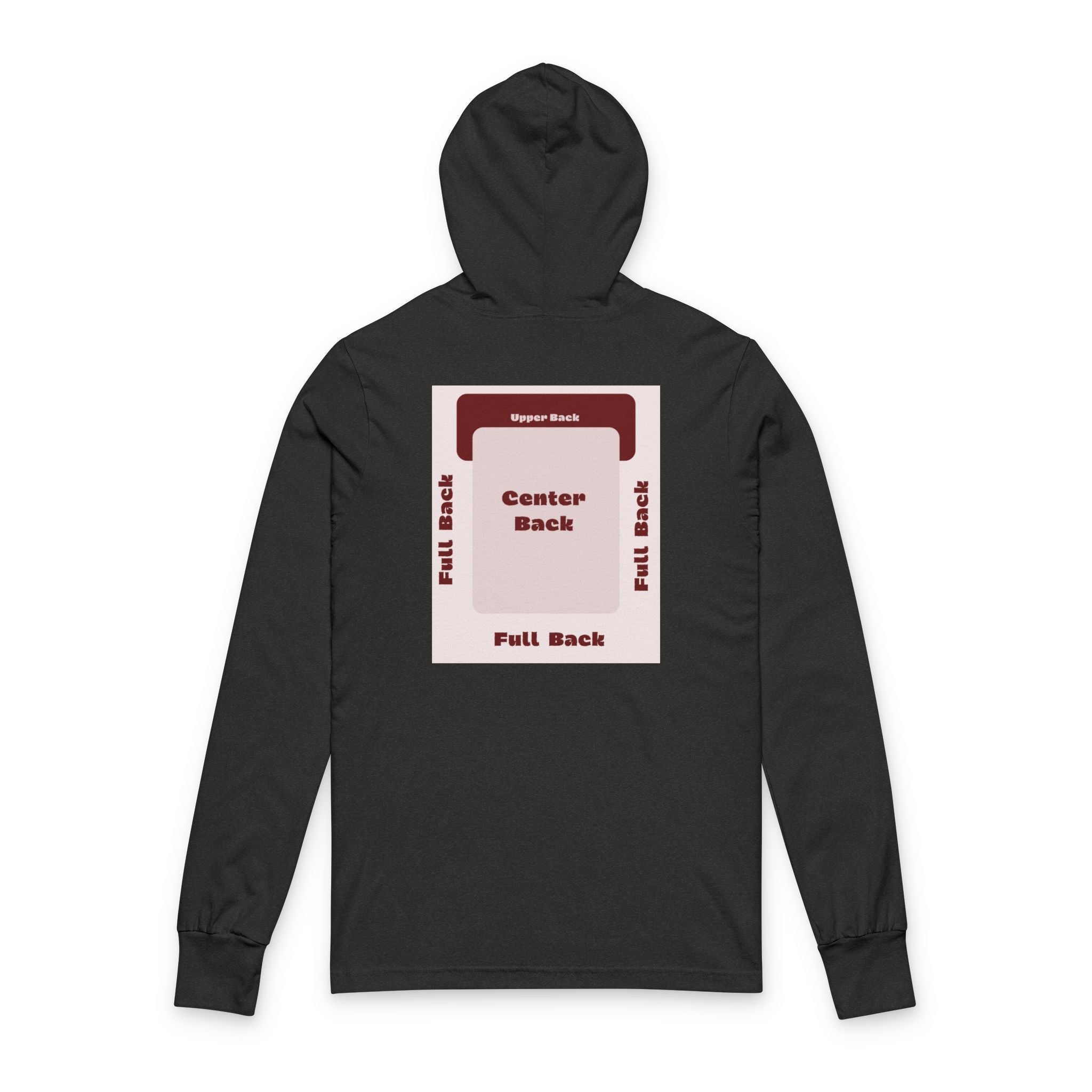 Customizable Bella+Canvas 3512 Unisex Hooded Long Sleeve Tee