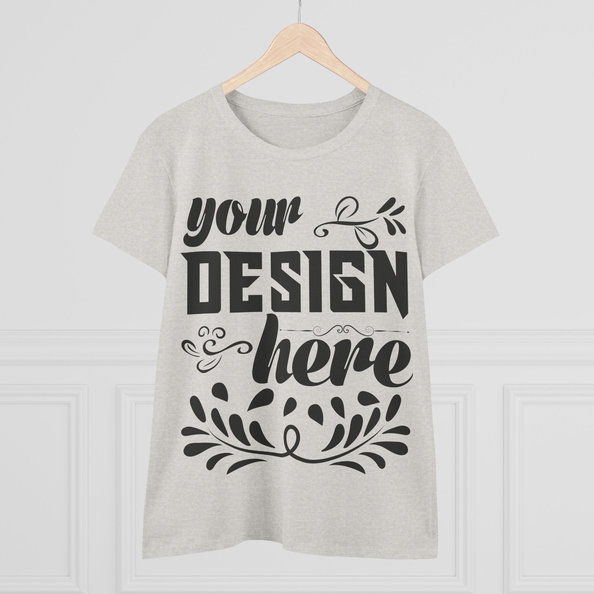 Customizable Gildan 5000L Womens Midweight Cotton Short Sleeve T-Shirt