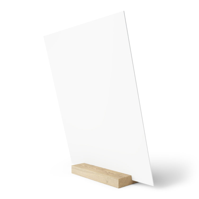 Customizable Gallery Board with Wooden Stand 1.8mm Giclée Print