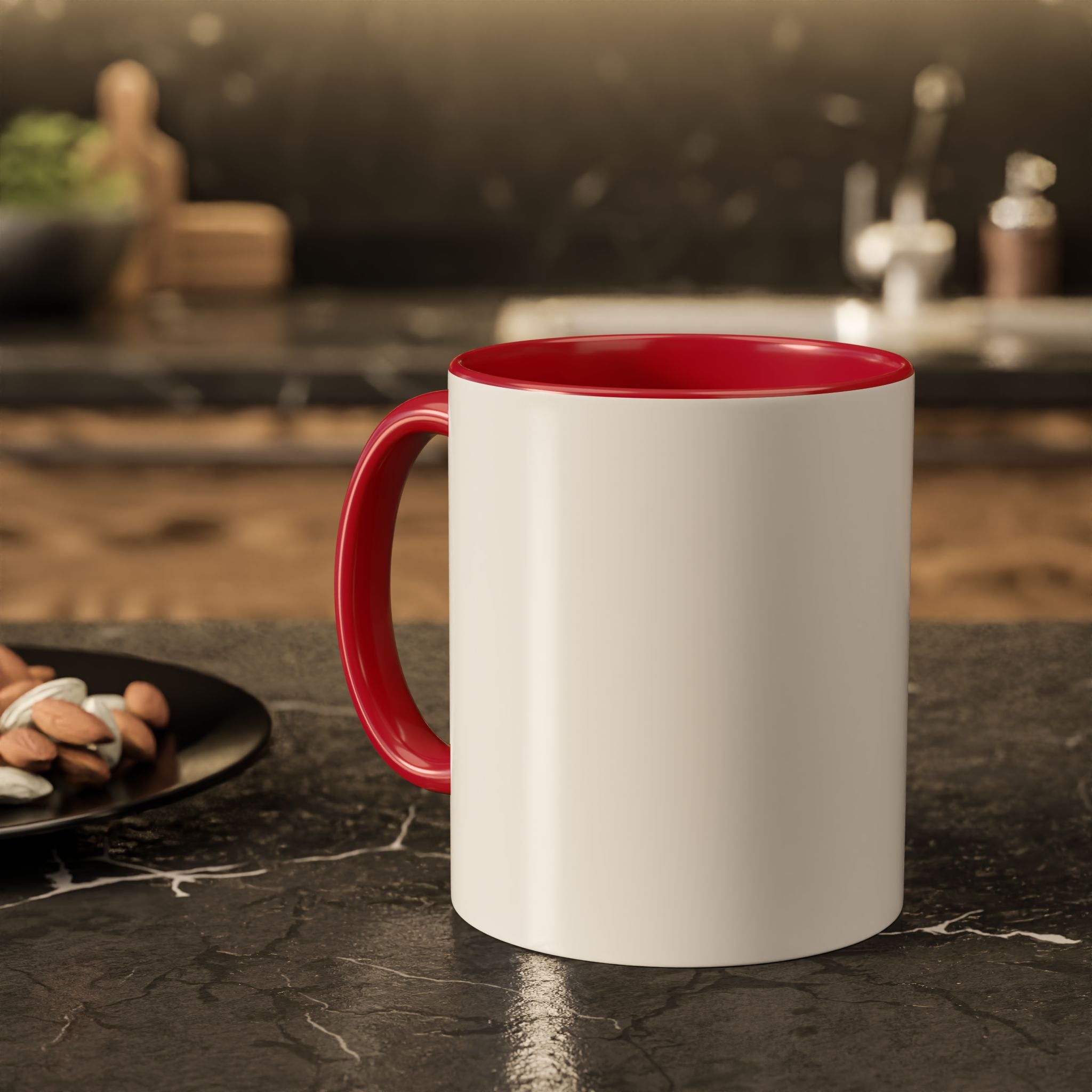 Customizable Glossy Ceramic Accent Mug 11oz and 15oz
