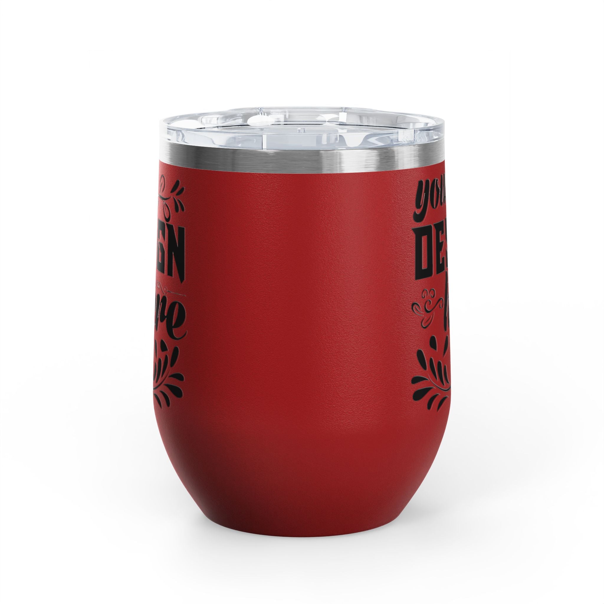 Customizable Polar Camel 12oz Stainless Steel Wine Tumbler Cup Lid