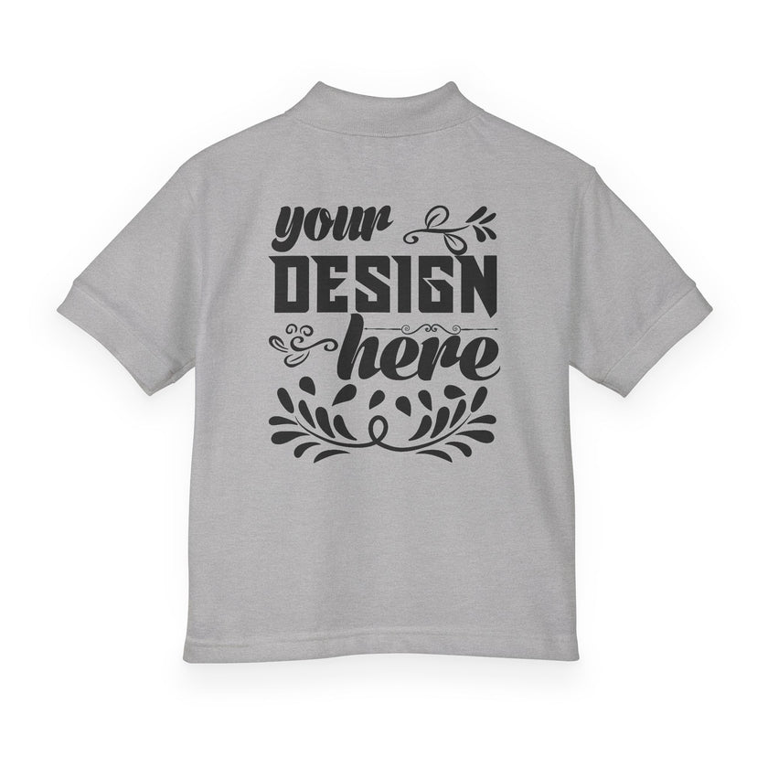 Customizable Gildan 8800B Youth DryBlend Jersey Polo Shirt