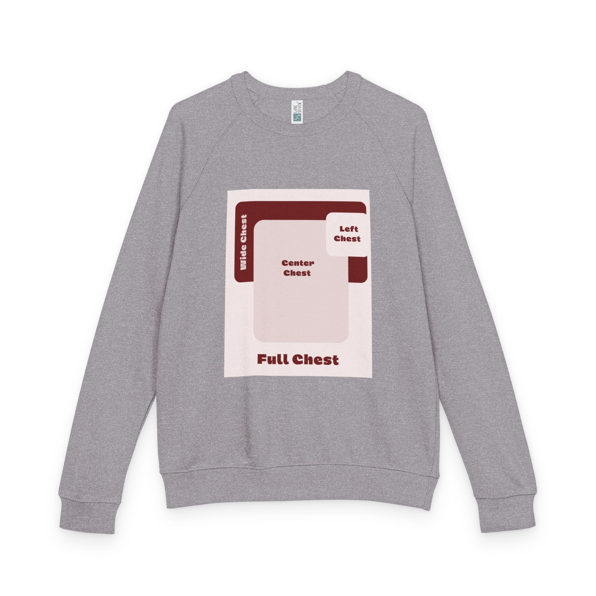 Customizable Lane Seven LS13004 Unisex French Terry Raglan Crewneck