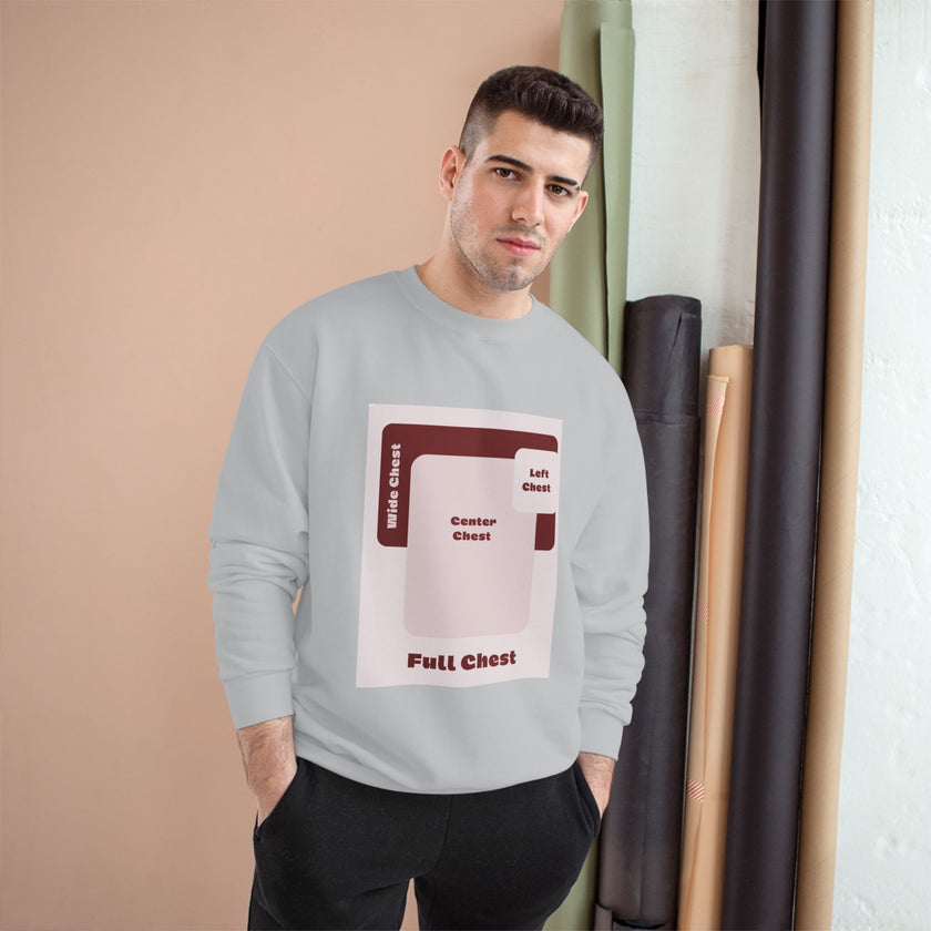 Customizable Champion S600 Crewneck Sweatshirt DTG Print