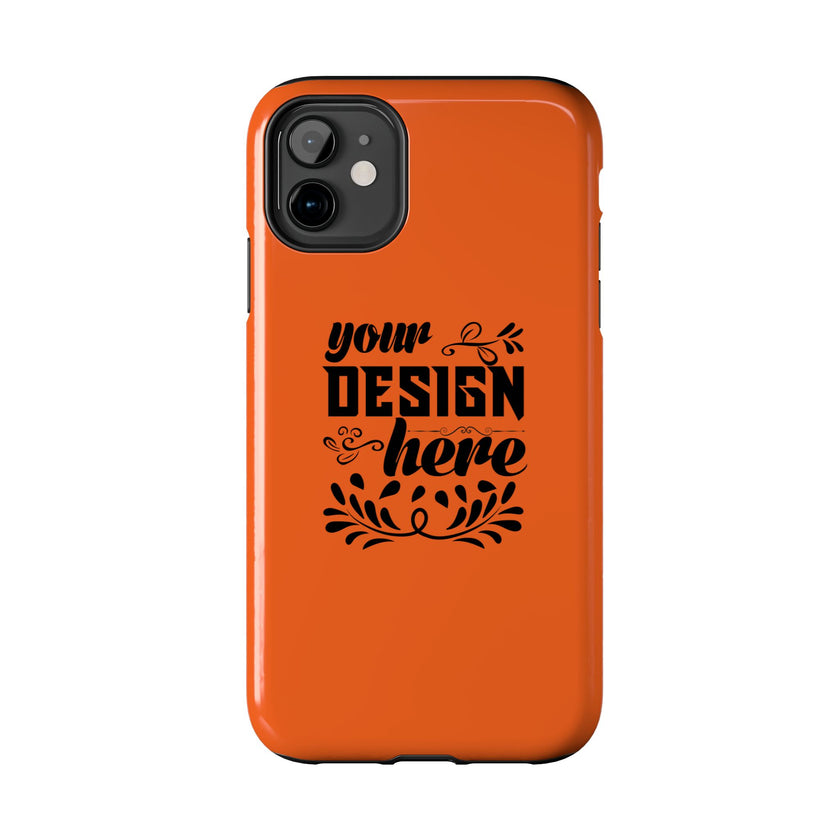 Customizable Tough Phone Case Glossy Dual Layer Wireless Charging