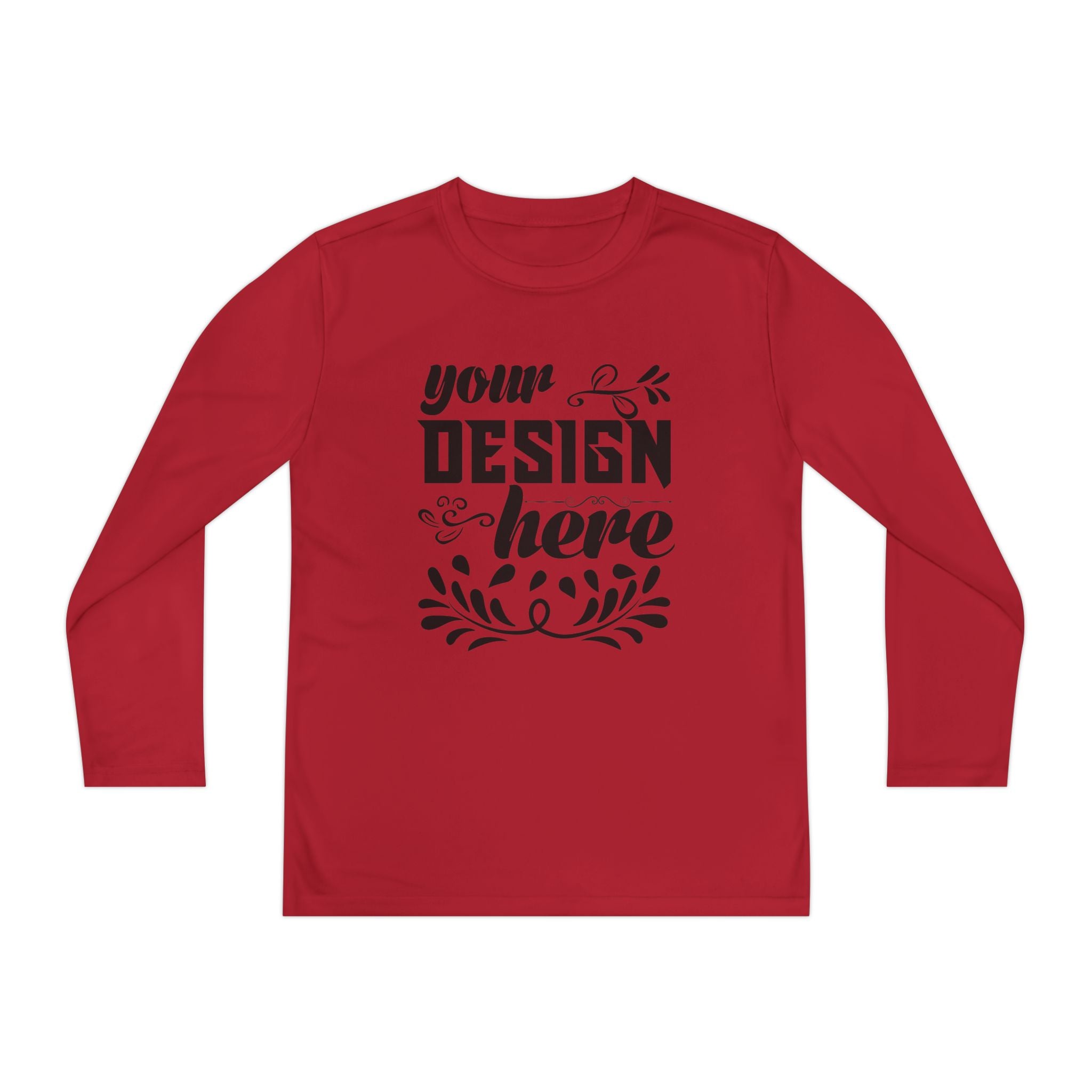 Customizable Sport Tek YST350LS Youth Long Sleeve Competitor Tee