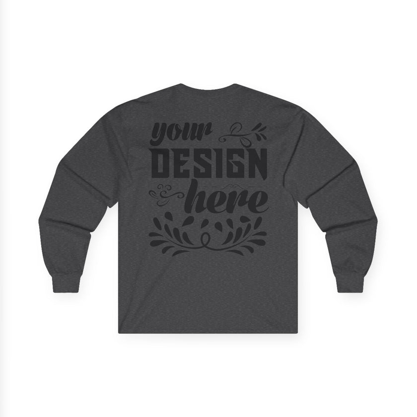 Customizable Gildan 2400 Unisex Ultra Cotton Long Sleeve Tee Classic Fit