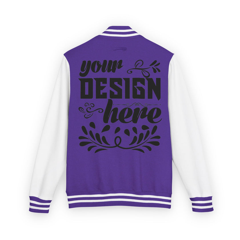 Customizable AWDis JH043 Unisex Heavyweight Letterman Jacket
