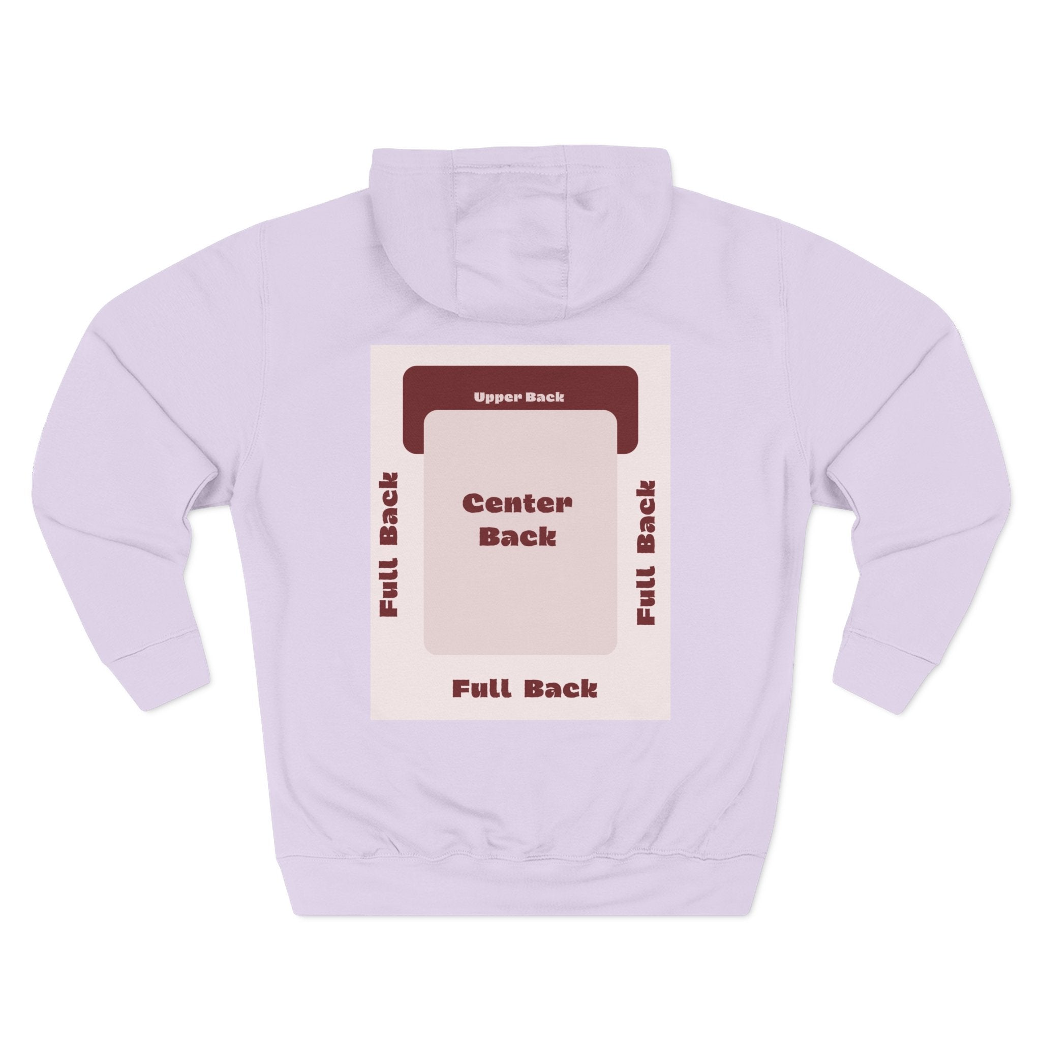 Customizable Lane Seven LS14001 Unisex Three Panel Fleece Hoodie