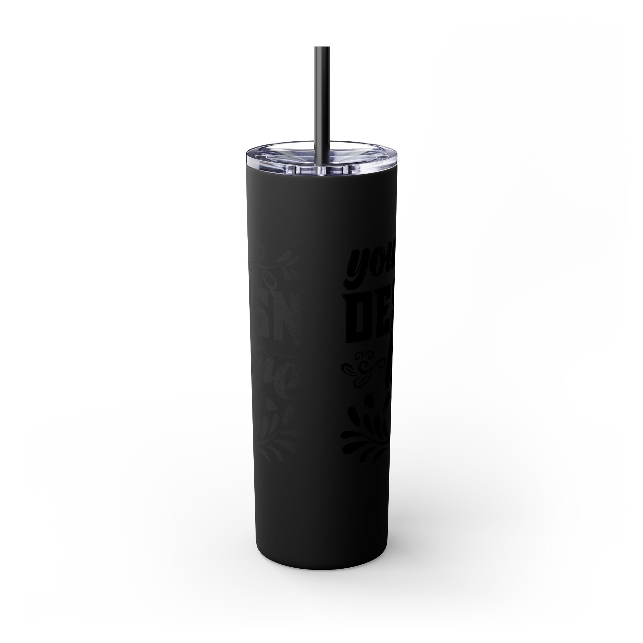 Customizable Maars 20oz Skinny Tumbler with Straw Stainless Steel