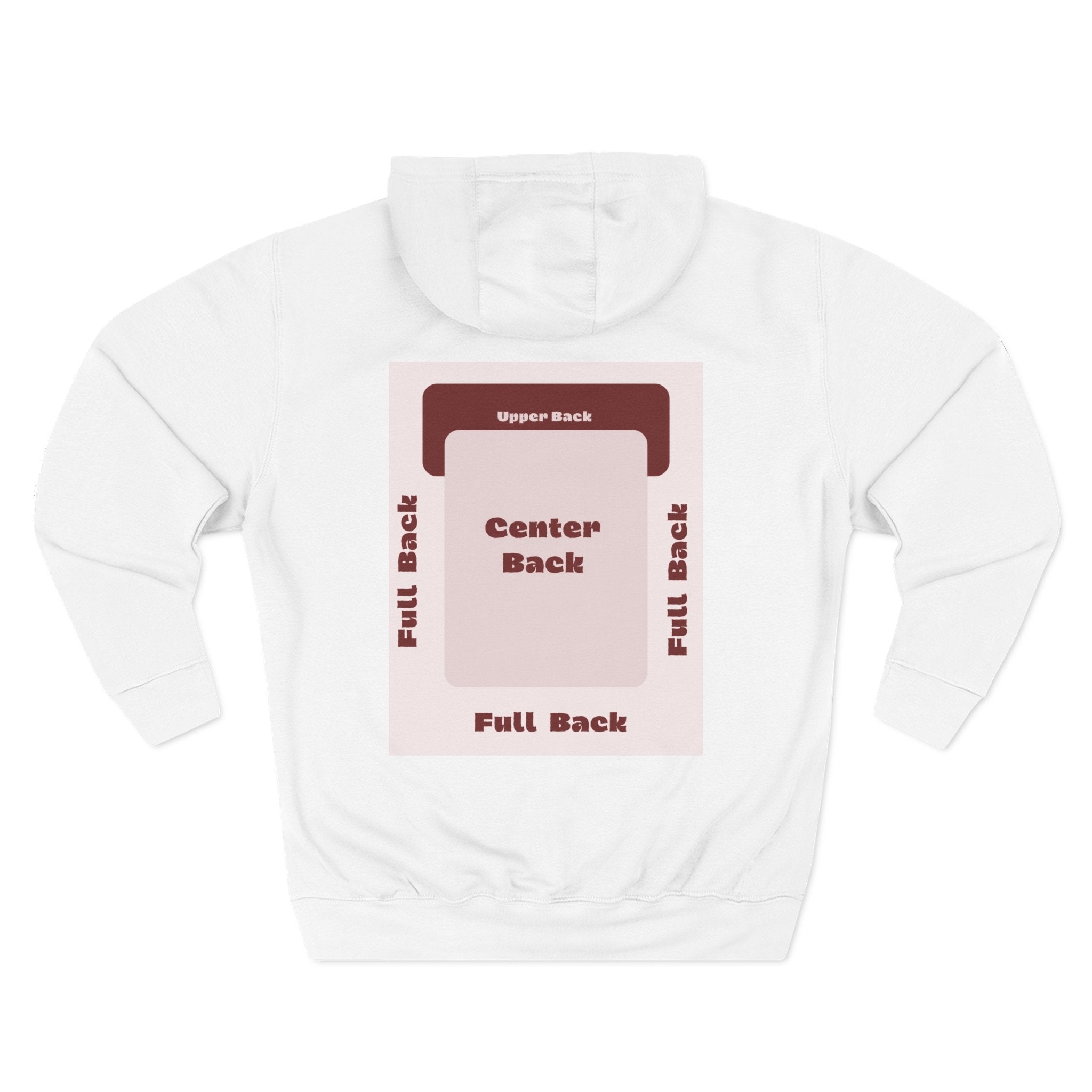 Customizable Lane Seven LS14001 Unisex Three Panel Fleece Hoodie