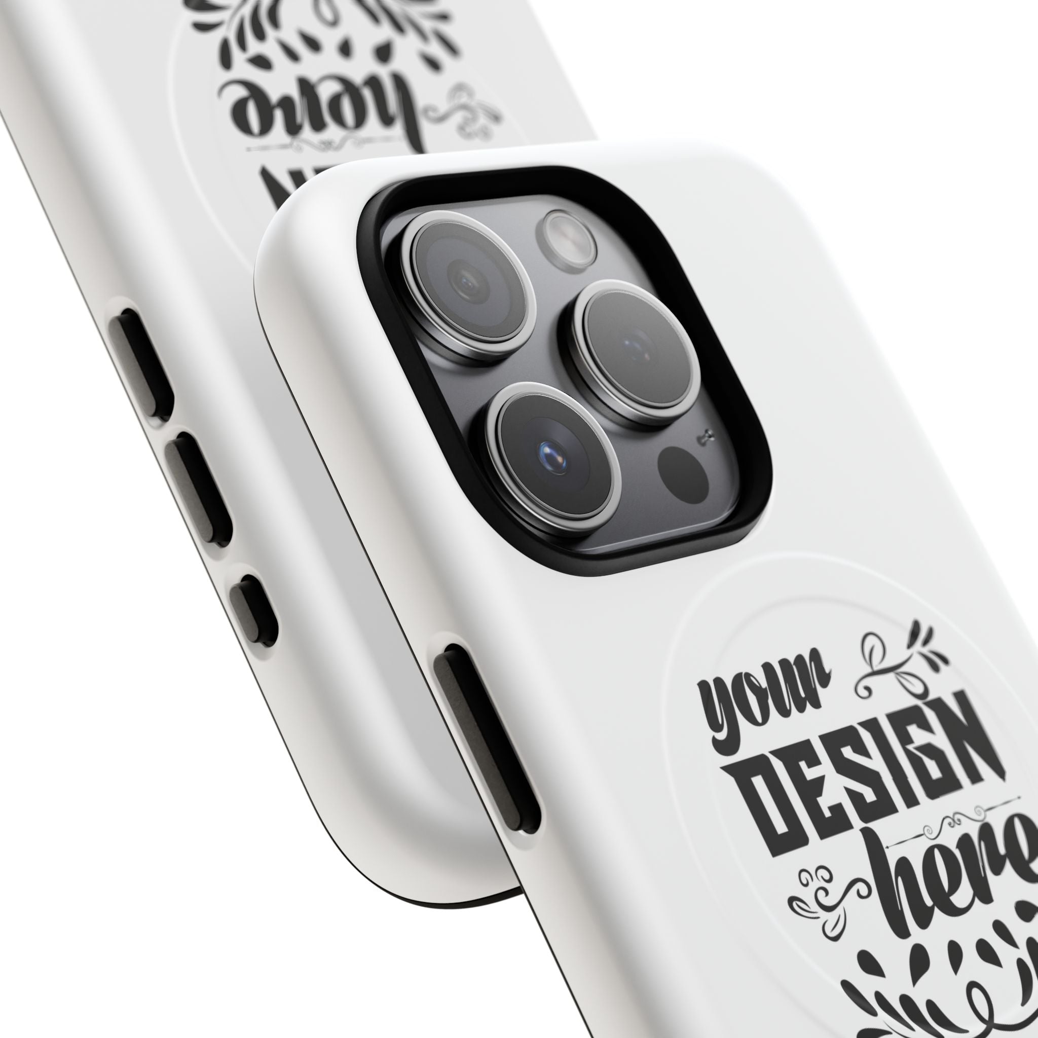 Customizable Tough Magnetic Phone Case Dual Layer Polycarbonate TPU Liner