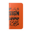 Customizable Flip Folio Phone Case With Card Slots Stand And Elastic Strap