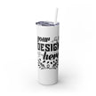 Customizable Maars 20oz Skinny Tumbler with Straw Stainless Steel