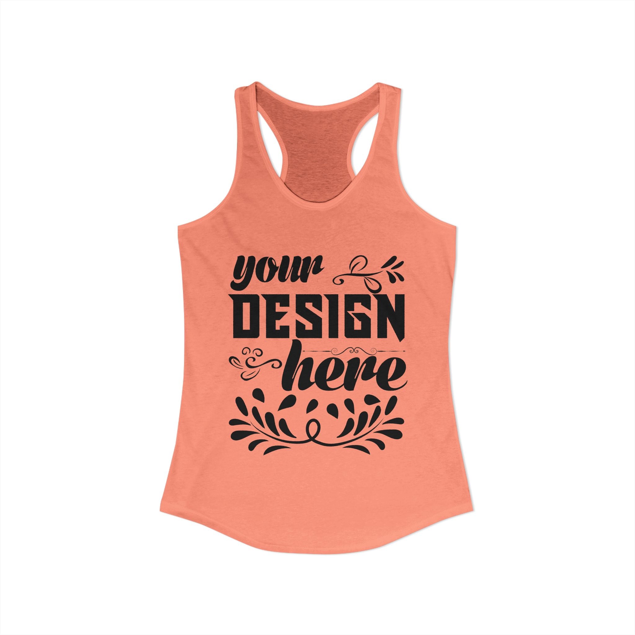 Customizable Next Level 1533 Womens Ideal Racerback Tank