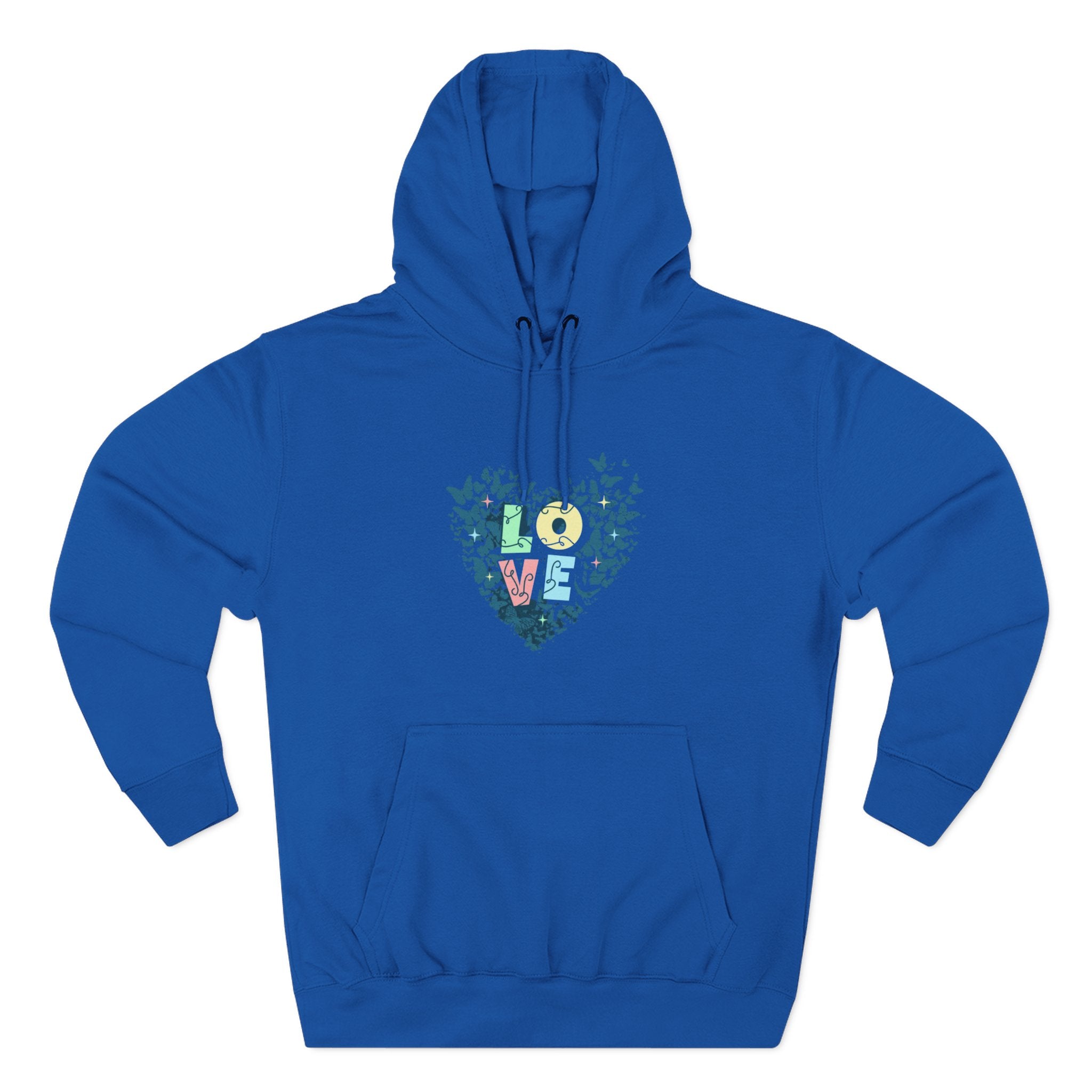 Lane Seven LS14001 Unisex  Fleece Hoodie | Butterfly Love Graphic Print