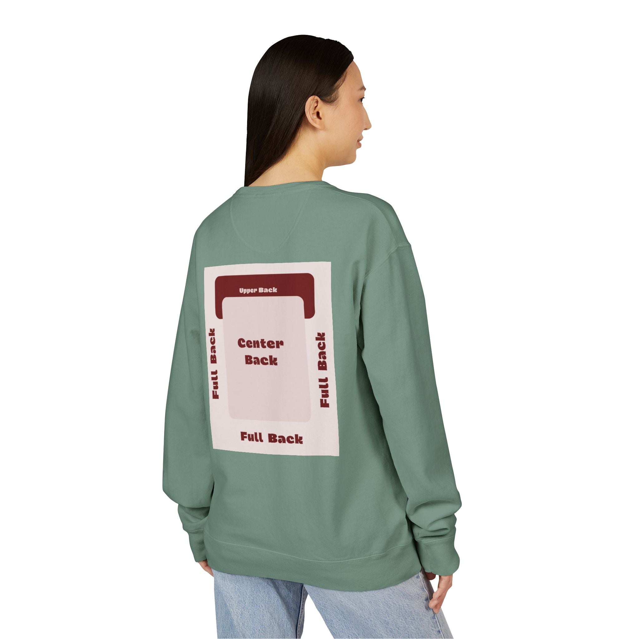 Customizable Hanes GDH400 Unisex Garment Dyed Crewneck Sweatshirt