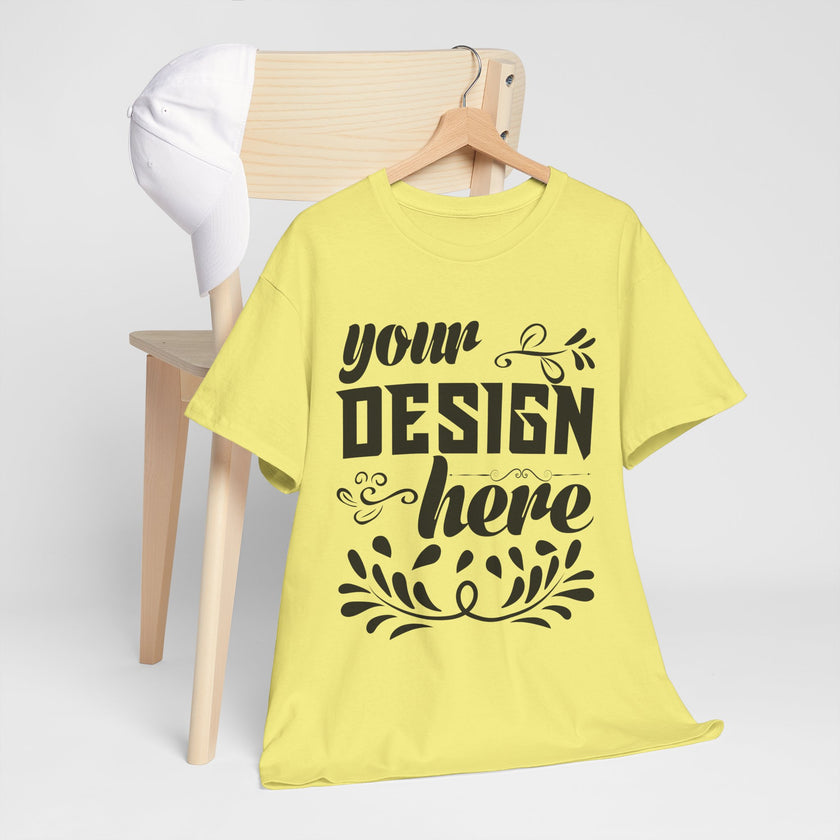 Customizable Gildan 5000 Unisex Heavy Cotton T-Shirt Classic Fit