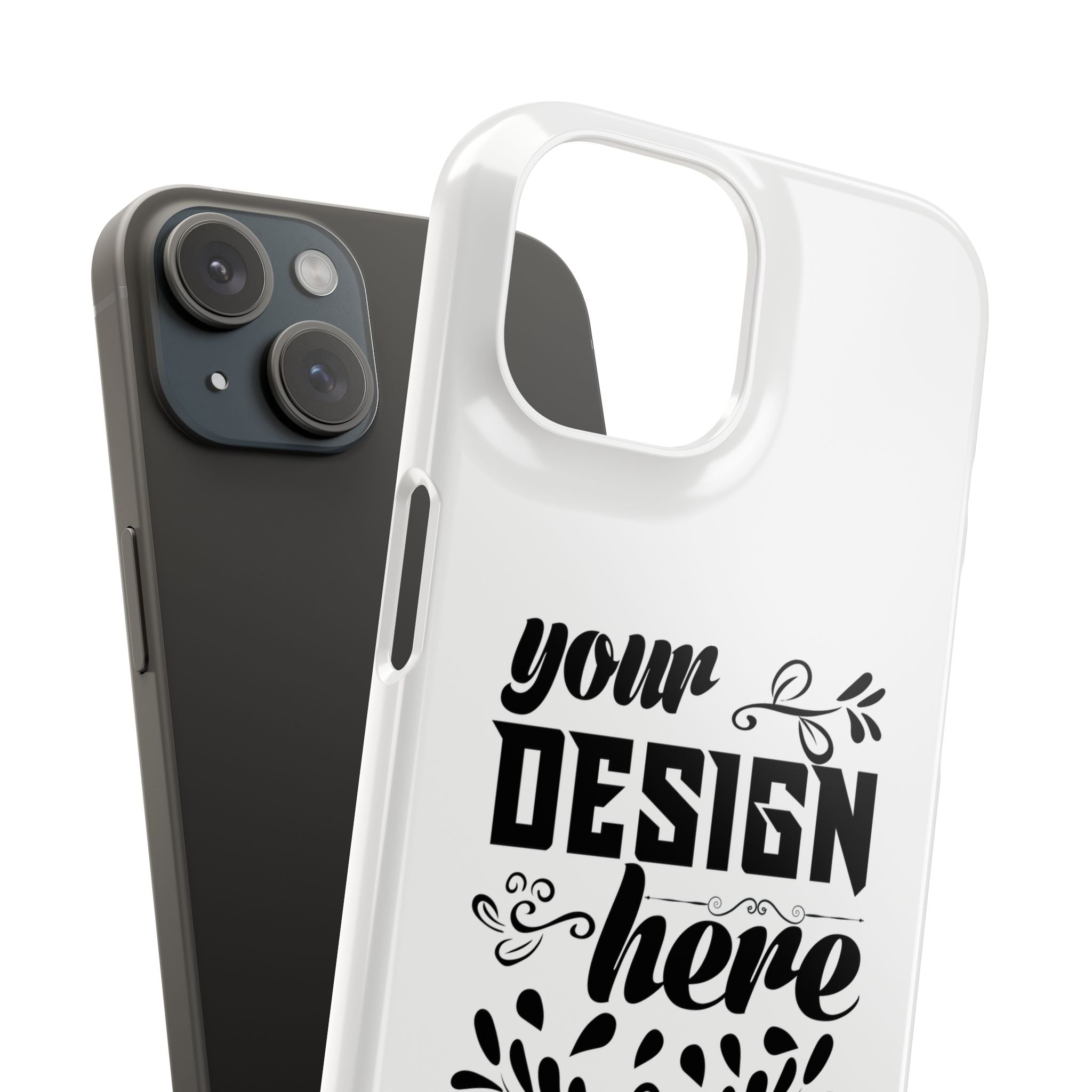 Customizable Snap Phone Case Slim Lightweight Polycarbonate Gloss Or Matte