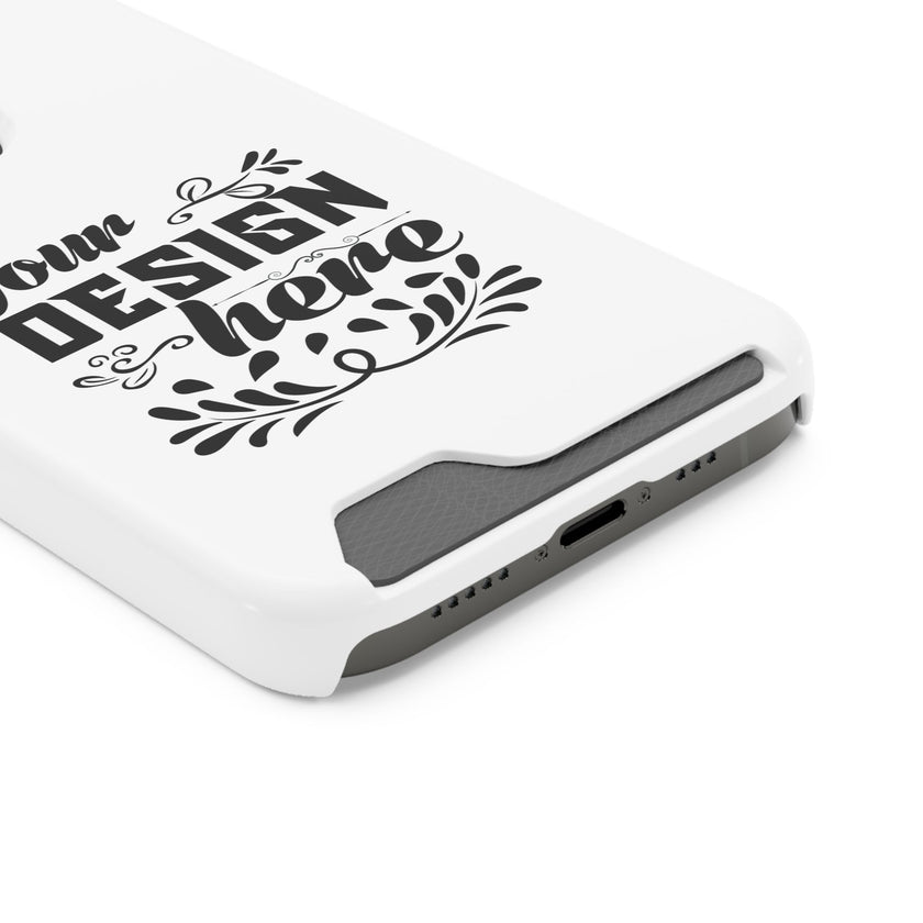 Customizable Polycarbonate Phone Case With Card Holder MagSafe Compatible