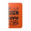 Customizable Flip Folio Phone Case With Card Slots Stand And Elastic Strap