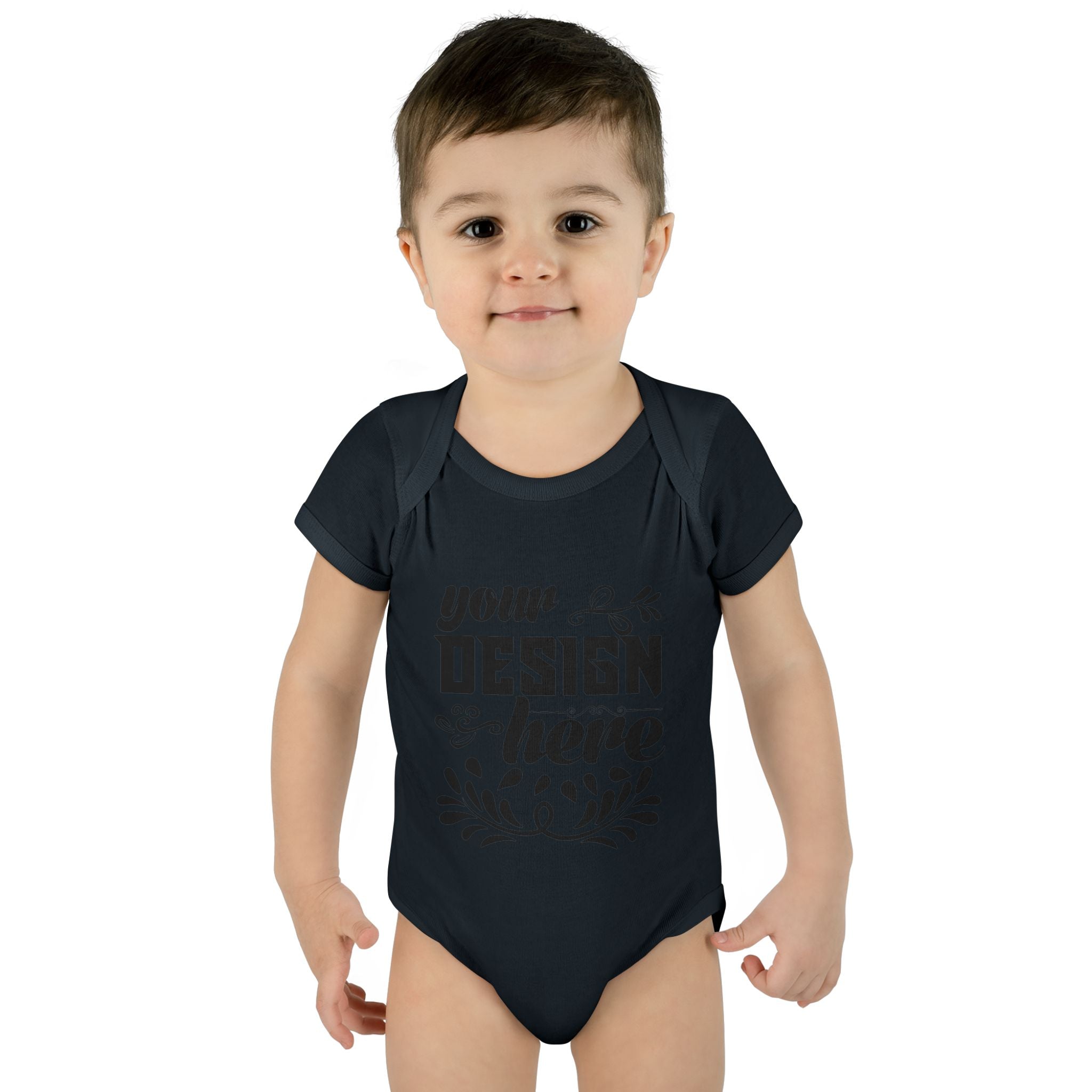 Customizable Infant Baby Rib Bodysuit Rabbit Skins 4400 Unisex