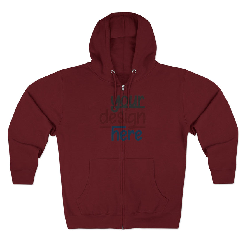 Customizable Lane Seven LS14003 Unisex Zip Hoodie