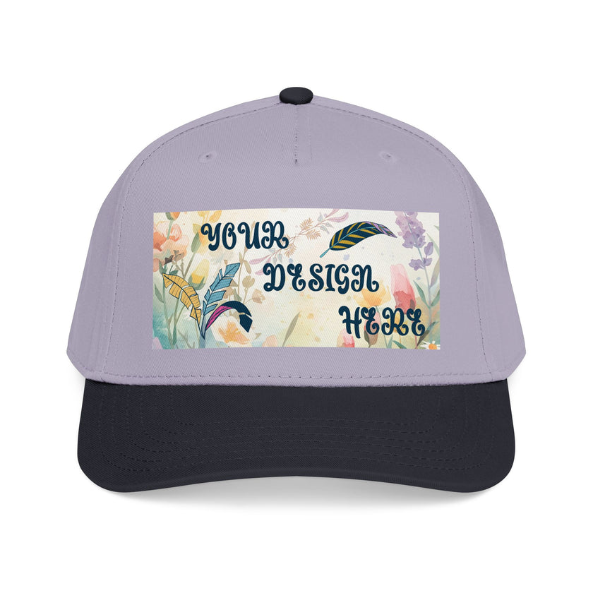 Customizable OTTO 31-069 Mid Profile 5 Panel Baseball Cap