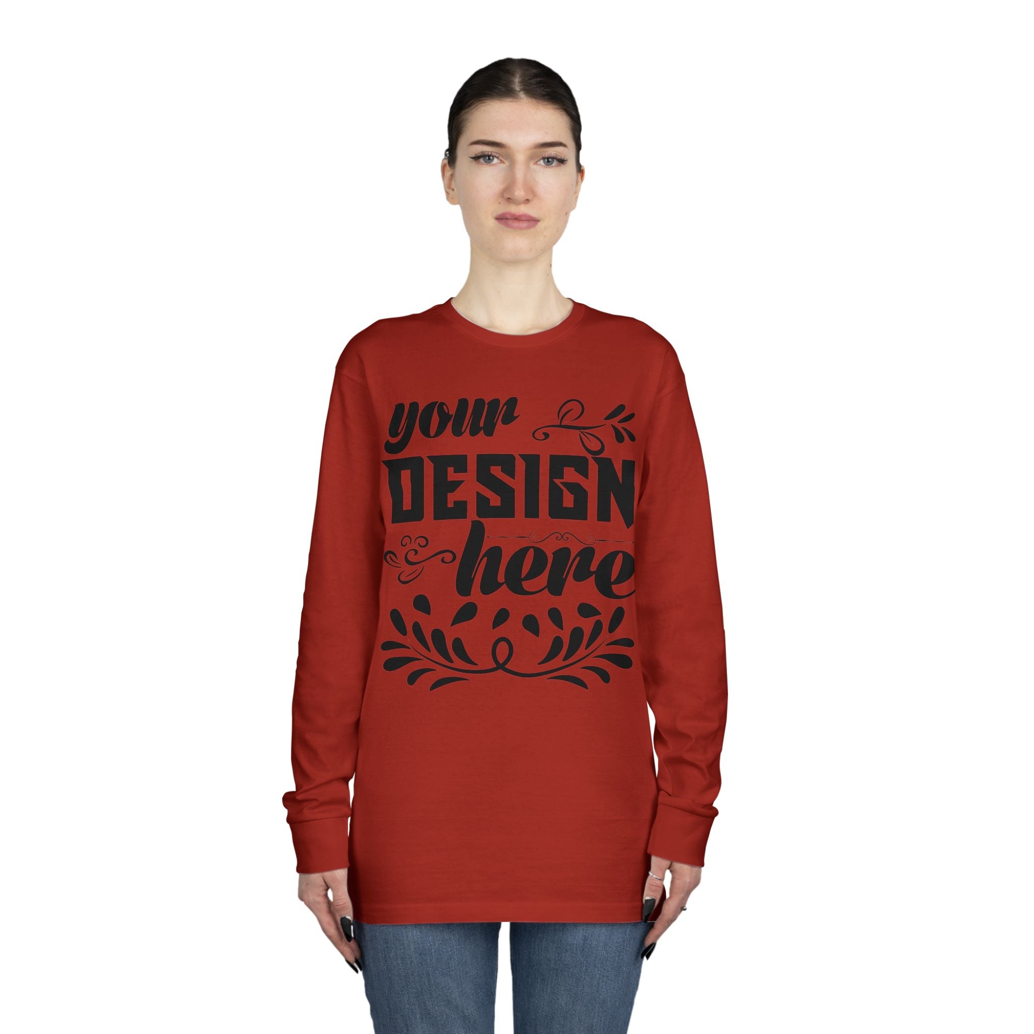 Customizable Lane Seven LS15009 Unisex Long Sleeve Crewneck Tee