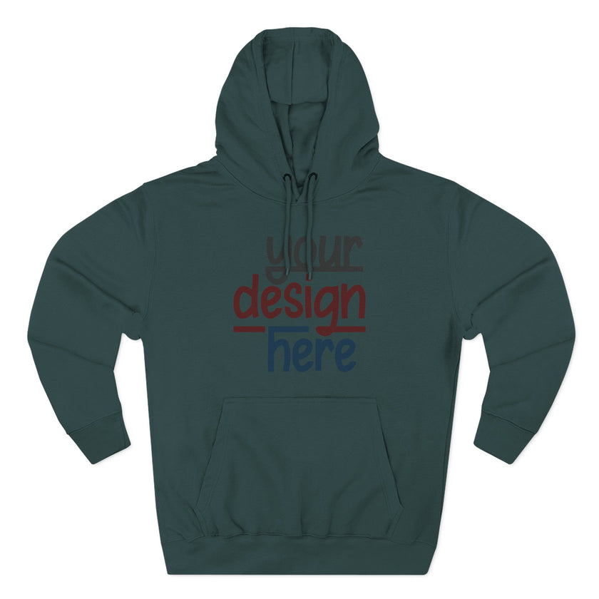 Customizable Lane Seven LS14001 Unisex Three Panel Fleece Hoodie