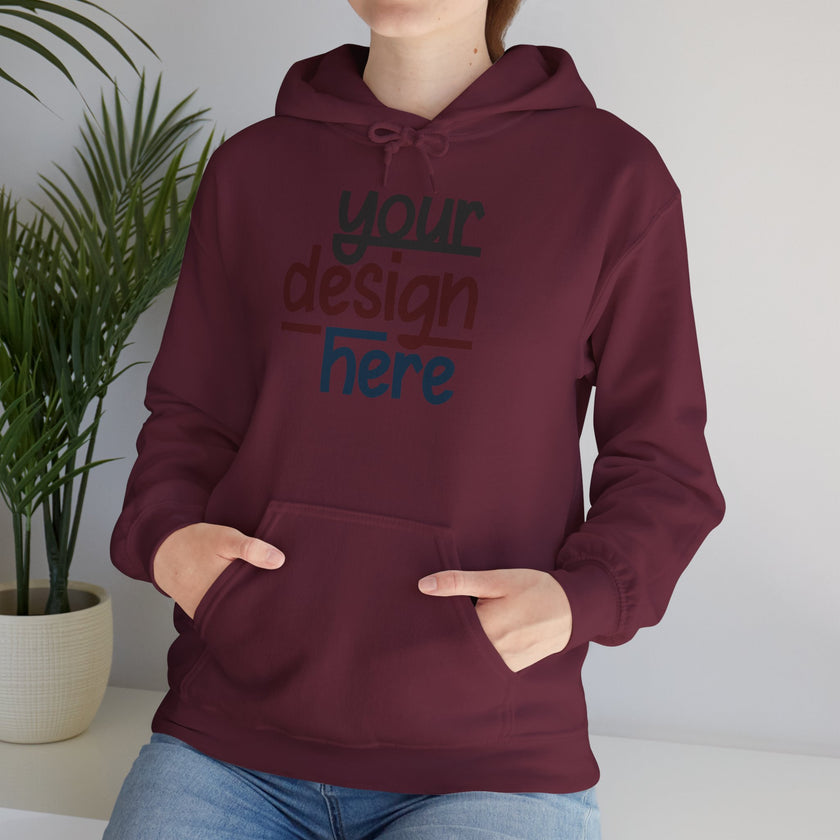 Customizable Gildan 18500 Unisex Heavy Blend Hooded Sweatshirt
