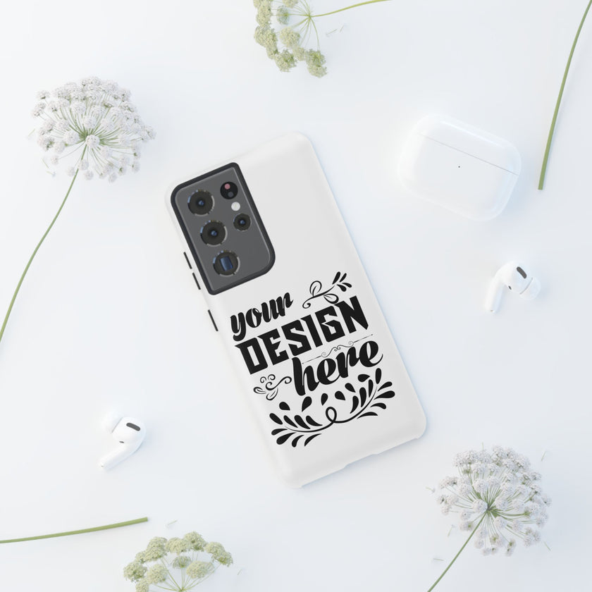 Customizable Tough Dual Layer Phone Case Polycarbonate TPU Liner Protective