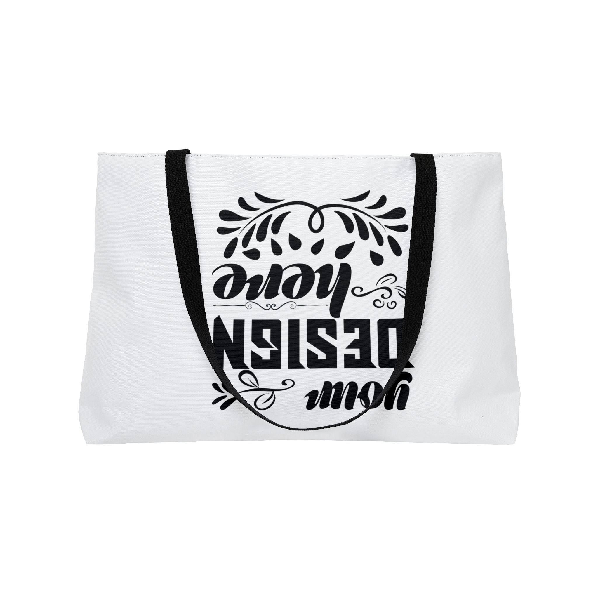 Customizable Spun Polyester Weekender Tote Bag With Lined Interior