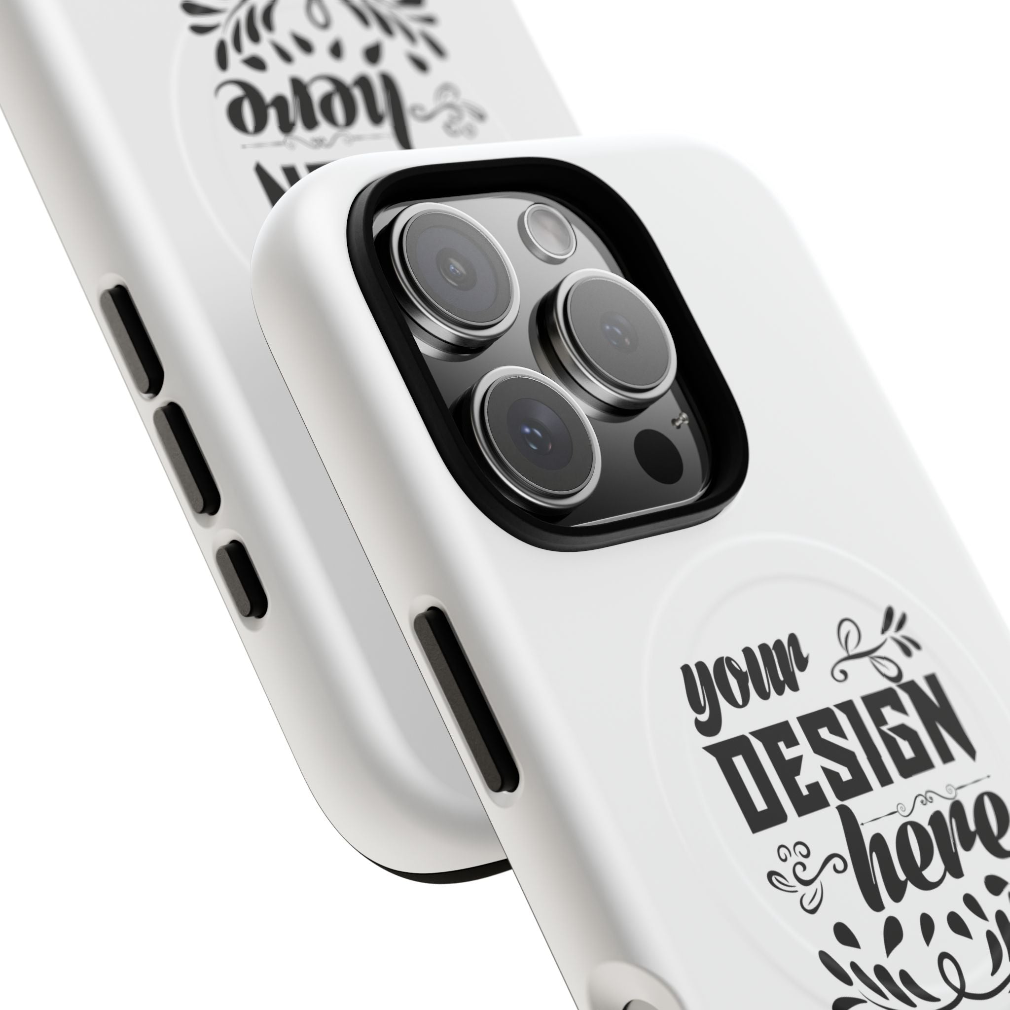 Customizable Tough Magnetic Phone Case Dual Layer Polycarbonate TPU Liner