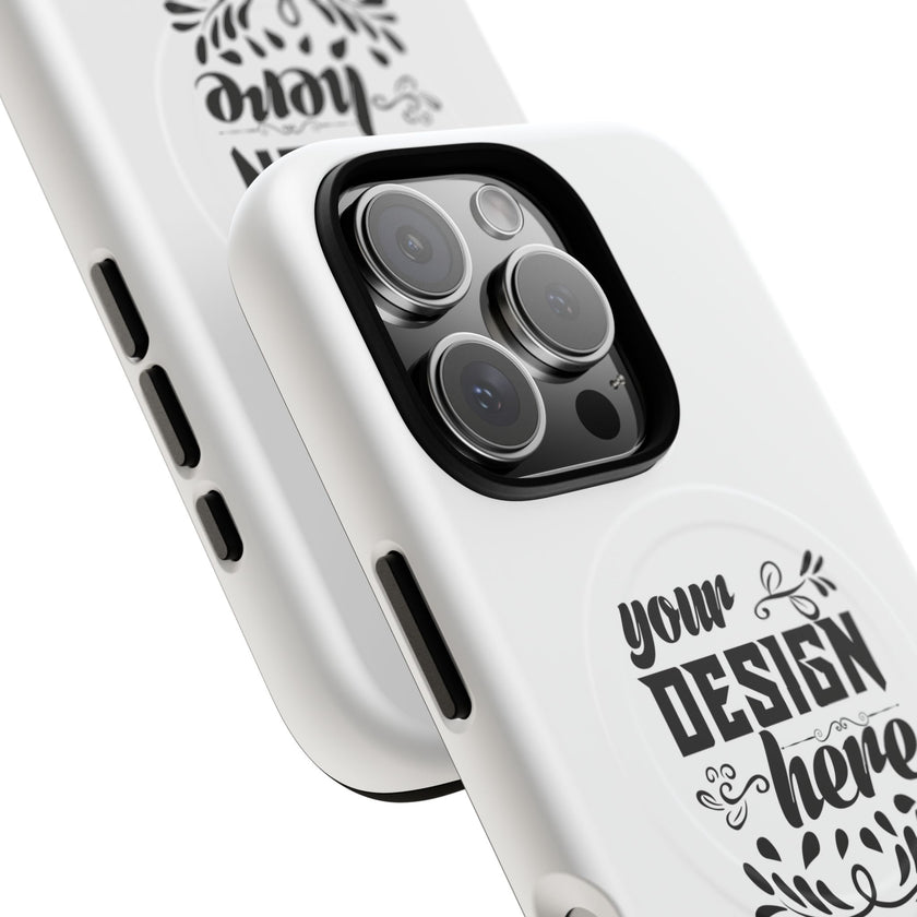 Customizable Tough Magnetic Phone Case Dual Layer Polycarbonate TPU Liner