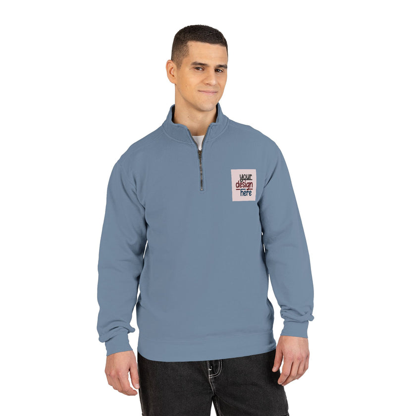 Customizable Comfort Colors 1580 Unisex Quarter Zip Sweatshirt