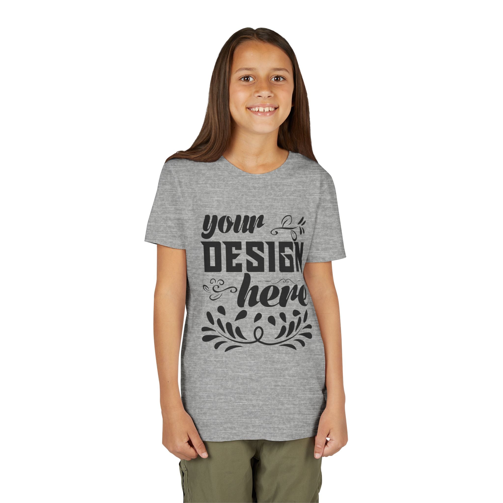 Customizable Bella+Canvas 3001Y Youth Short Sleeve T-Shirt Premium Fit