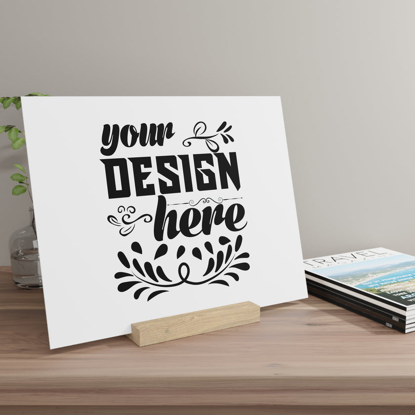 Customizable Gallery Board with Wooden Stand 1.8mm Giclée Print