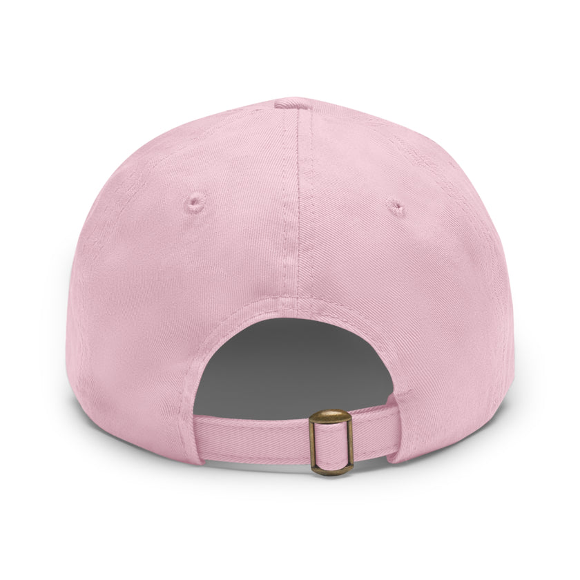 Customizable ValuCap VC300A Dad Hat with Faux Leather Patch Rectangle