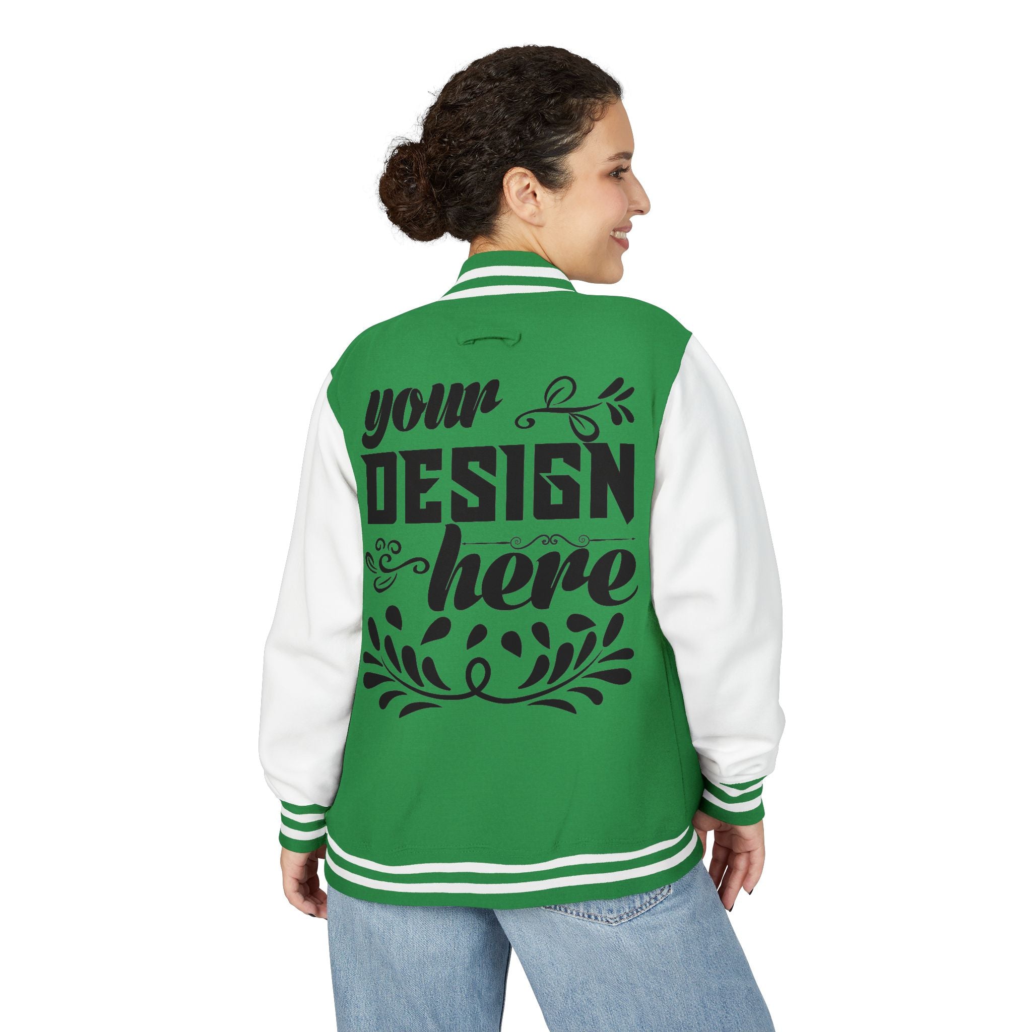 Customizable AWDis JH043 Unisex Heavyweight Letterman Jacket