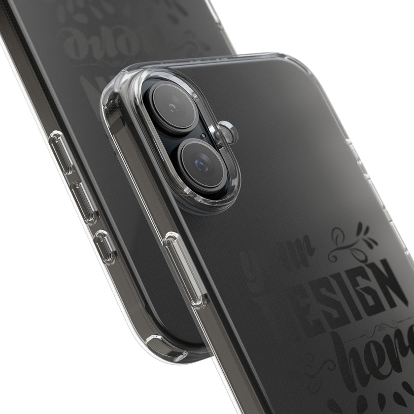 Customizable Clear Impact Resistant Phone Case With TPU Sides Wireless Ready