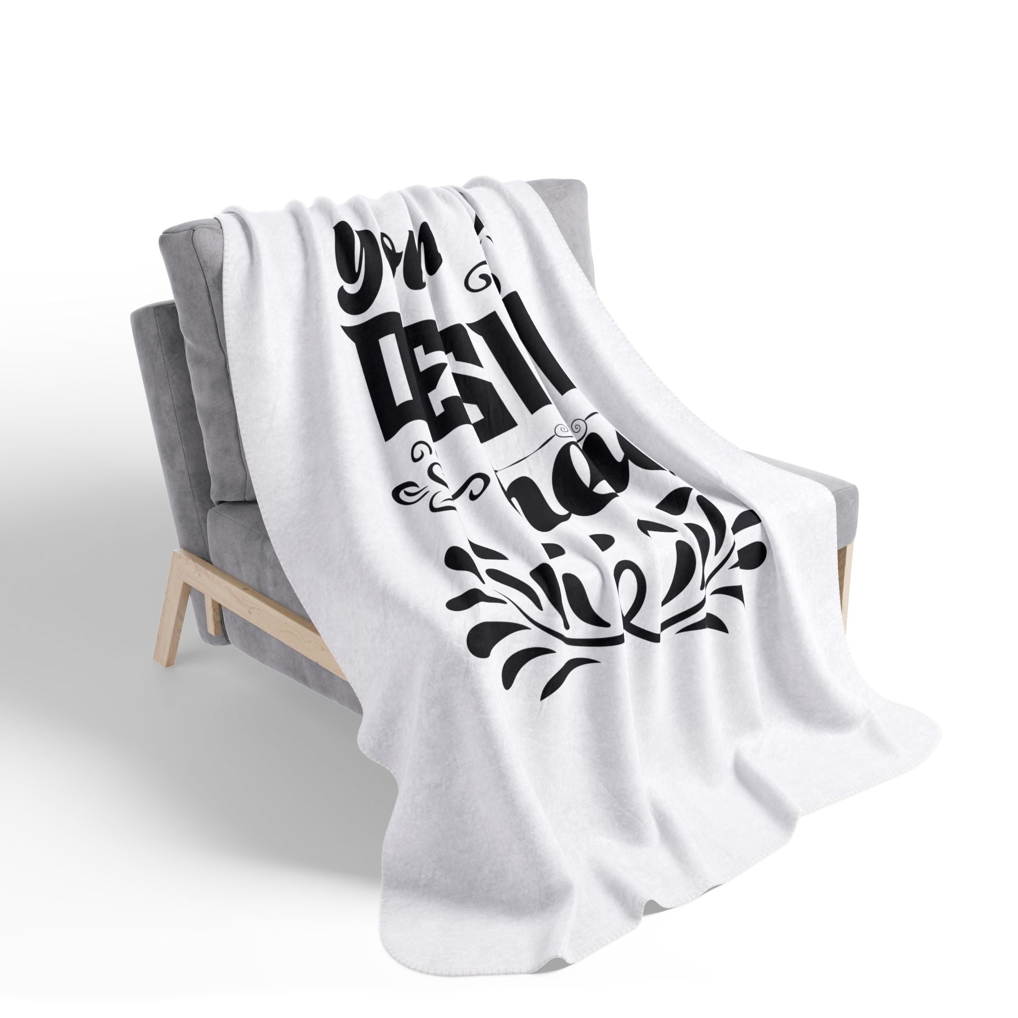 Customizable Fleece Sherpa Blanket 480gsm One Sided Print 2 Sizes