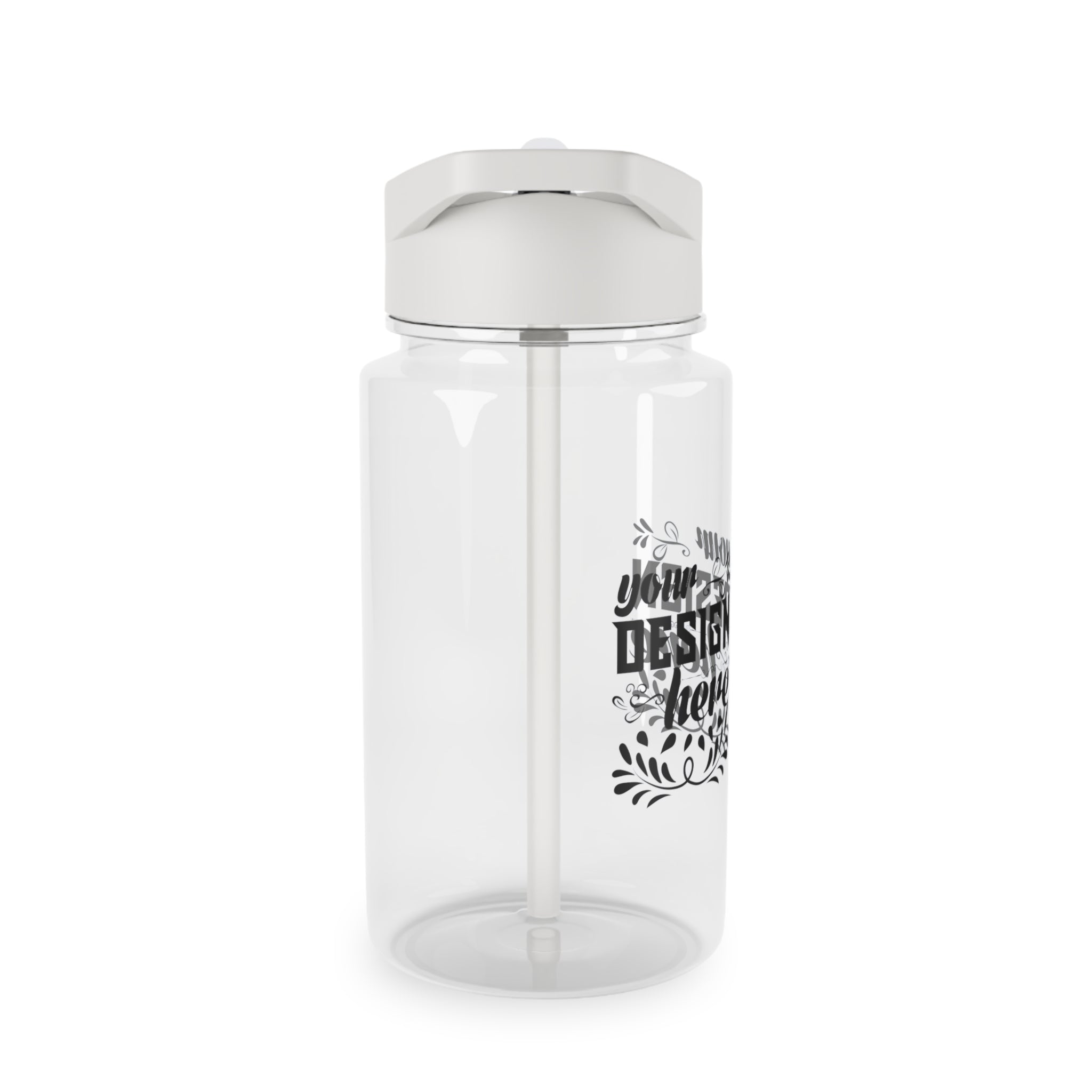 Customizable Tritan Reusable Water Bottle with Straw Lid